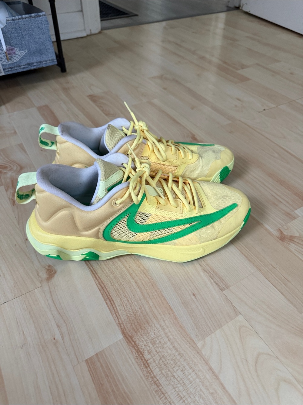 Nike Yellow and Green Men's Giannis Basketball Shoes